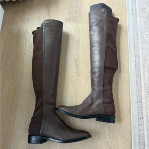 Stuart Weitzman Women's Two-Tone Brown Over-the-Knee Boots